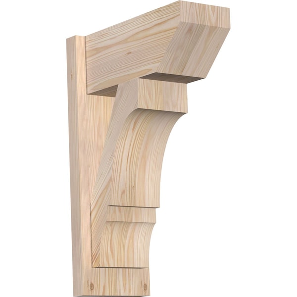 Ekena Millwork Balboa Slat Smooth Outlooker, Douglas Fir, 7 1/2"W x 16"D x 24"H OUT08X16X24BOA06SDF - main